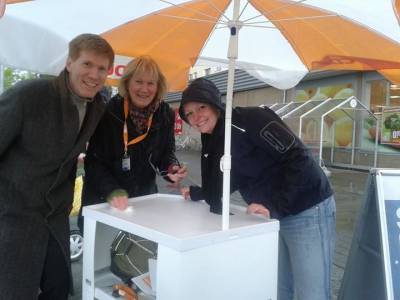 Stra�enaktion in Lichtenrade am 14.4.2014