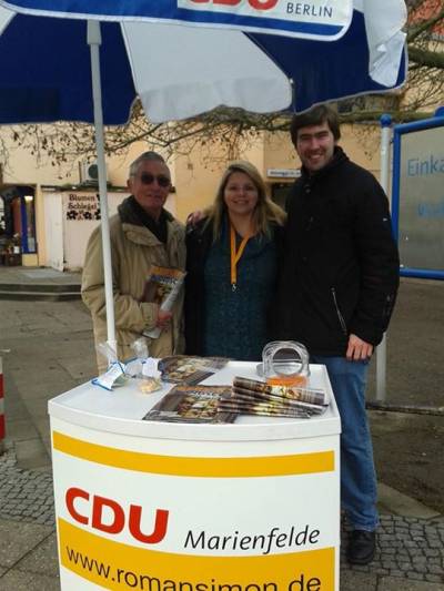 Stra�enaktion in Marienfelde am 17.12.2015