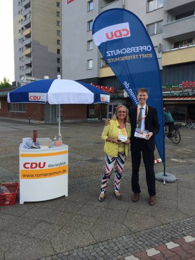 Stra�enaktion in Marienfelde am 4.5.2015