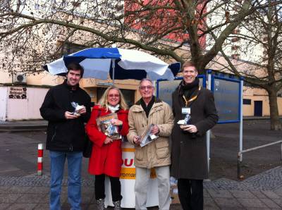 Stra�enaktion in Marienfelde am 17.12.2014