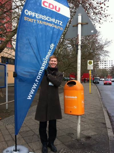 Stra�enaktion in Marienfelde am 17.12.2014