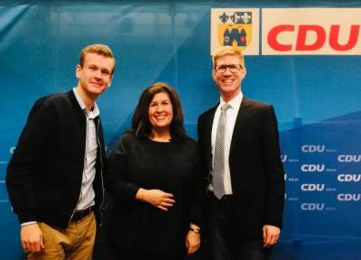 Diskussion mit der CDU Charlottenburg Nord ber die politische Situation in Berlin.