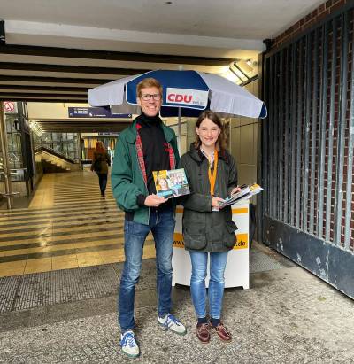 Straenaktion am Priesterweg mit Inga Frohmann